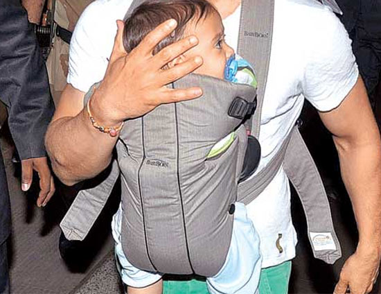 First pictures of Aamir Khan with his son Azad